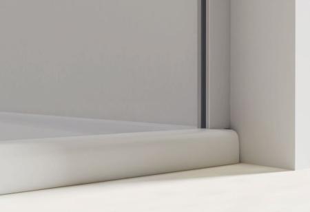 Душевая дверь Vincea Extra VDP-1E1011CLGM, 1000/1100, вороненая сталь, стекло прозрачное