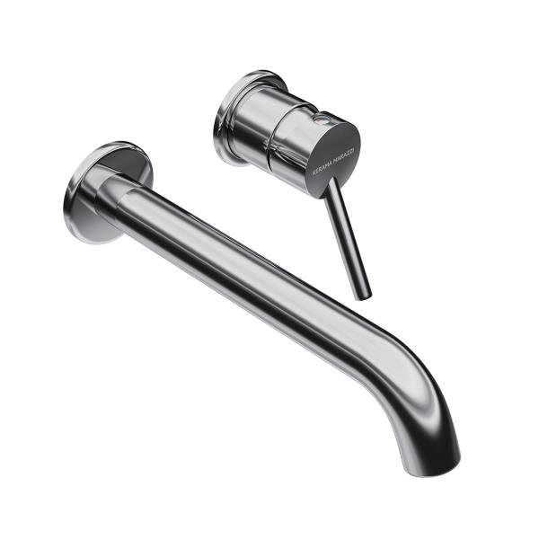 Смеситель для раковины Kerama Marazzi XPRO ИКС ПРО XPRO.03.KM.CR настенный с внутренней частью, хром