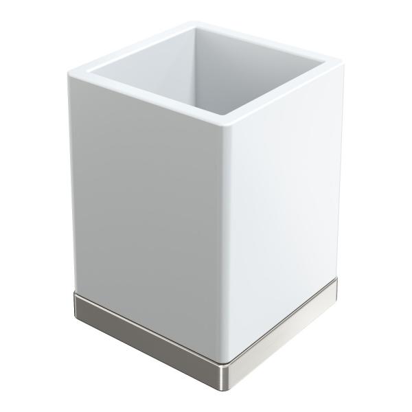 Стакан Boheme настольный Qubic Nickel Brush 10961-NB