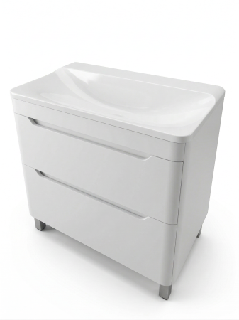 Напольная тумба Uperwood Ocean TOceanF80w2 80 см белая 2 ящика