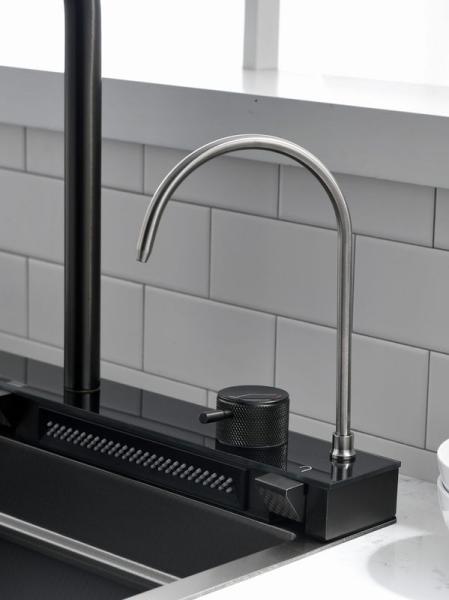 Мойка кухонная Esbano GEYSERUS-5 680х450х220 оружейная сталь PVD покрытие