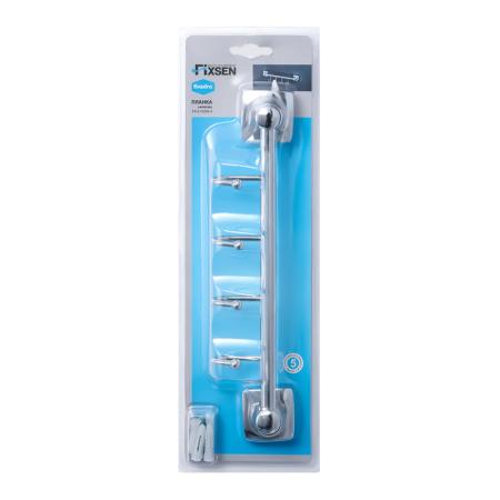 Планка с четырьмя крючками FIXSEN KVADRO FX-61305B-4, хром