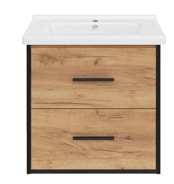 Тумба ASB-Mebel Монца 60 Дуб золотой подвесная под умывальник Миранда 60