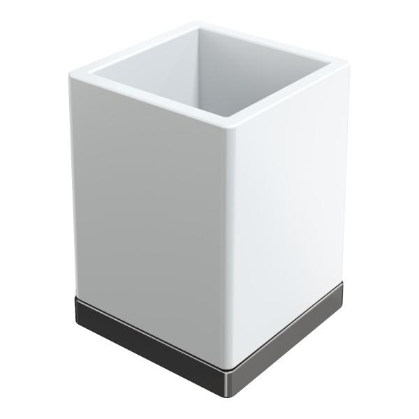 Стакан Boheme настольный Qubic Shine Gun Metal 10961-SGM