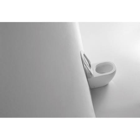 Унитаз CeramaLux NS-3176 56 см приставной безободковый микролифт