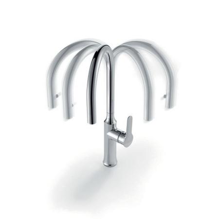 Смеситель Ravak KM X070078 для мойки с выдвижным распылителем