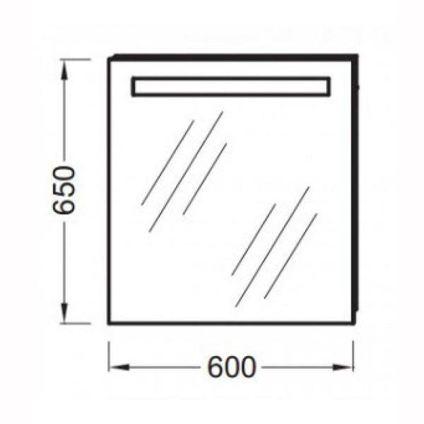 Зеркало Jacob Delafon EB1411-NF 60 см с подсветкой