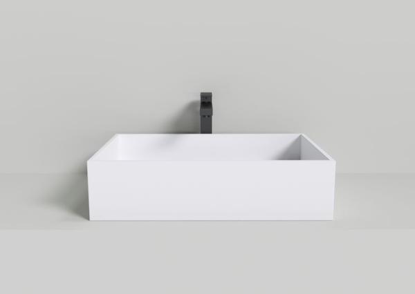 Раковина NT BAGNO NT402 TRENTO 600x400 искусственный камень белый матовый