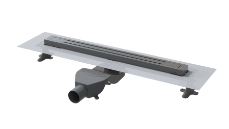 Душевой лоток Boheme Premium Trendy 60см, нерж.сталь GUN METAL 983-60-GM