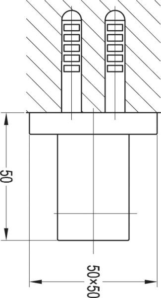 Настенный держатель лейки CEZARES CZR-F-SO2-01 хром
