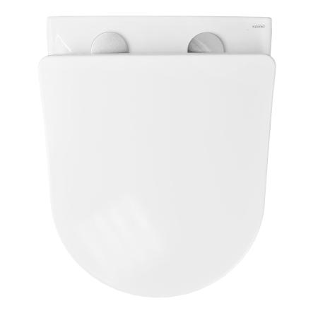 Унитаз подвесной Azario Grado 490х370х370 безободковый сиденье микролифт, белый (AZ-0046 SP)