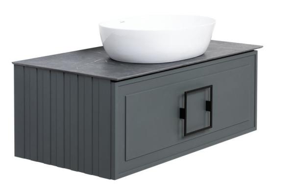 Столешница La Fenice Granite Black Olive Light Lappato 80 см , Черная Керамогранит