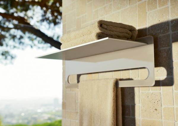 Полка для ванной KEUCO Edition 400 11575170030 Серебристый анодированный/белый 600 мм