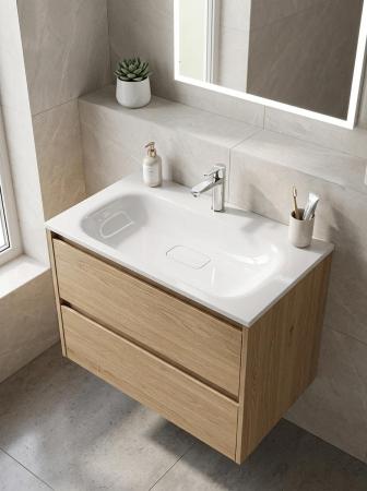 Раковина Uperwood Sunrise Rsunrise80wg 80 см белая глянцевая