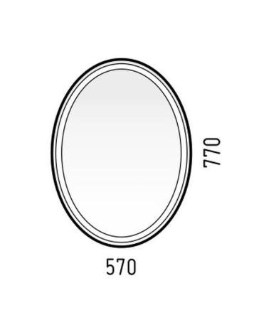 Зеркало LED Corozo Капелла 57х77, сенсор