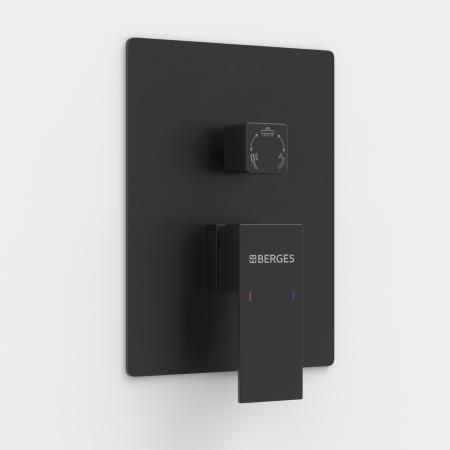 Душевой комплект BERGES VENTAS 3S BLACK, 73006 черный матовый