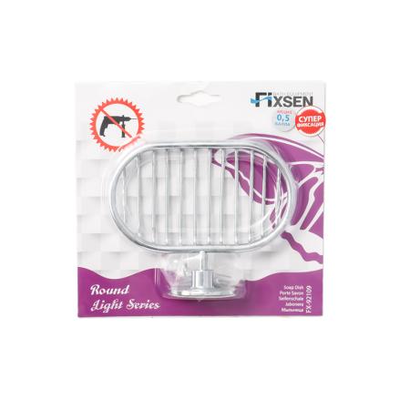 Мыльница FIXSEN ROUND FX-92109, хром