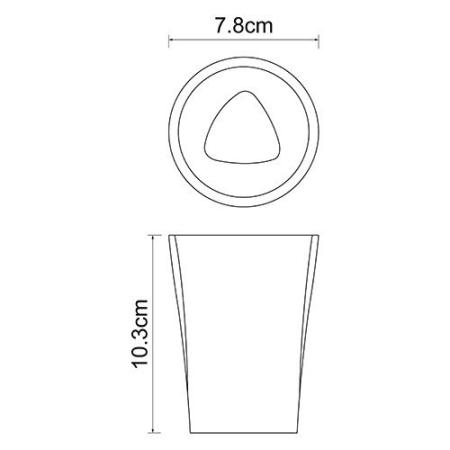 Стакан для зубных щеток Wasserkraft Ohre K-37728