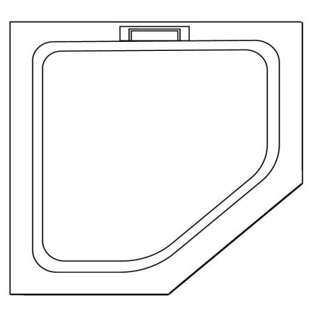 Душевой поддон трапеция RGW STA-61B Черный 900x900 16330599-04 литьевой мрамор