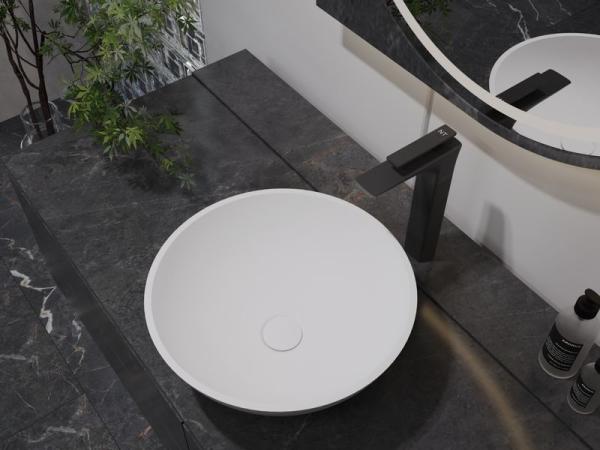 Раковина NT BAGNO NT410 Coppa 400x400 искусственный камень белый матовый