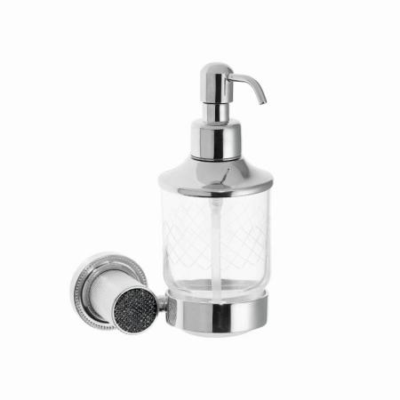 Настенный Диспенсер Boheme ROYALE CRISTAL BLACK ХРОМ 10932-CR-B