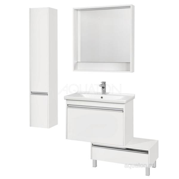 Тумба под раковину AQUATON Капри 1A230201KP010 80 с ящиком,белый