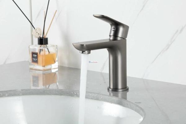 Смеситель для раковины Gappo G1048-9 Оружейная сталь