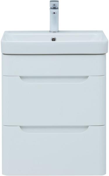 Тумба под раковину Aquanet София 50 белый глянец (2 ящика)