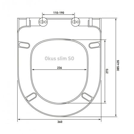 Инсталляция с унитазом VitrA S50 9003B003-7203 комплект 4 в 1 с сиденьем микролифт безободковый цвет клавиши глянцевый белый