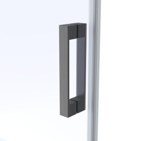 Душевой уголок Vegas-glass ZA-F Protec 120*80 06 10, профиль GunMetal, стекло сатин