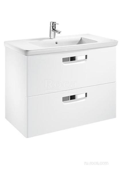 Тумба с раковиной Roca Gap 80 ZRU9302732 белая матовая
