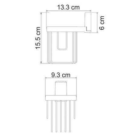Держатель освежителя WasserKraft Exter K-5245 бронза
