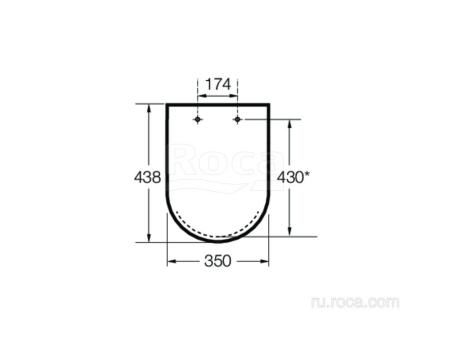 Крышка для унитаза Roca Debba Round Soft Close 801B2200B