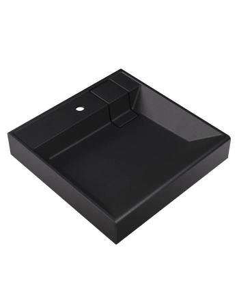 Раковина Uperwood Naomi Quartz RnaomiQuartz60U над стиральной машиной 60*60 см уголь