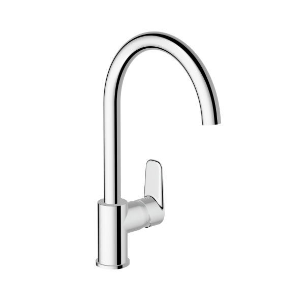 Смеситель VitrA Flow Soft  A43419EXP с поворотным изливом однорычажный хром латунь