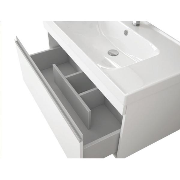 Тумба Dreja Eco Grace 99.0910 70 см, белый лак, 1 ящ, под раковину