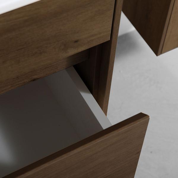 Тумба под раковину Vincea Chiara 600 подвесная, 1 ящик soft-close, цвет T.Oak