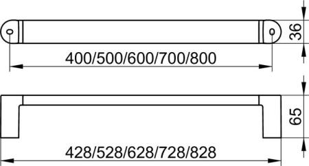 Поручень для душа KEUCO Elegance 31601010500 хром