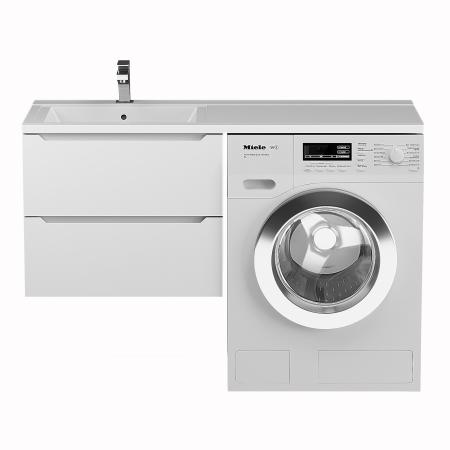 Тумба под стиральную машину Uperwood Tanos 60 см, подвесная, белый