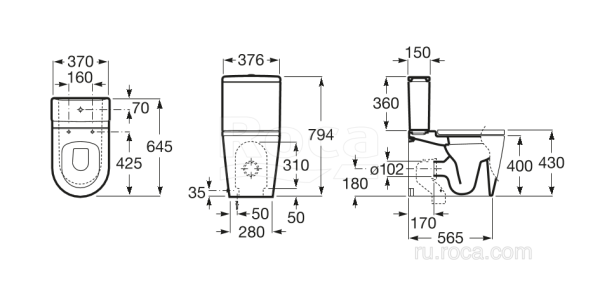 Бачок Roca Inspira 341520000