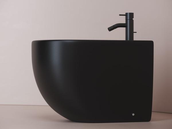 Биде Ceramicanova Metropol CN4005MB Подвесной безободковый чёрный матовый