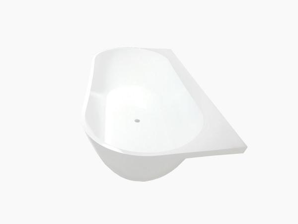 Ванна AquaStone Бали пристенная 159x80 литьевой мрамор