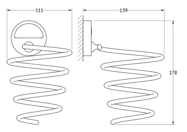 Держатель фена FBS Luxia LUX 080 хром