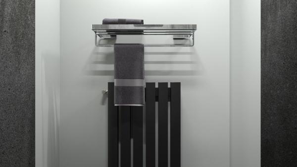 Полка для полотенец со штангой 60 cm  ARTWELLE Regen 838160A хром