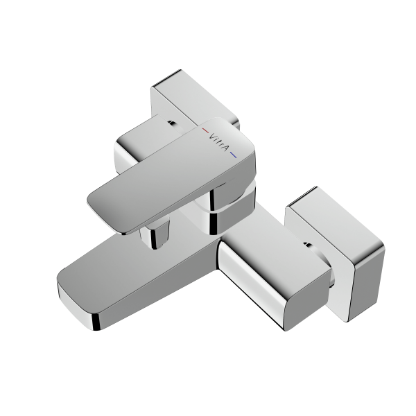 Смеситель VitrA Root Square  A42737EXP настенный однорычажный хром латунь
