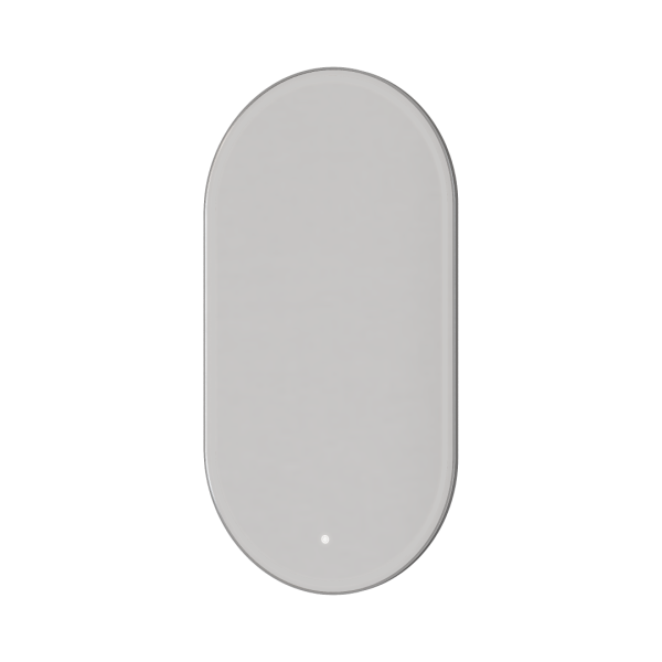 Зеркало Boheme овальное, мет. рама, тыльная подсветка, сенсор, антизапотевание, 60*110, CHROME 568-CR