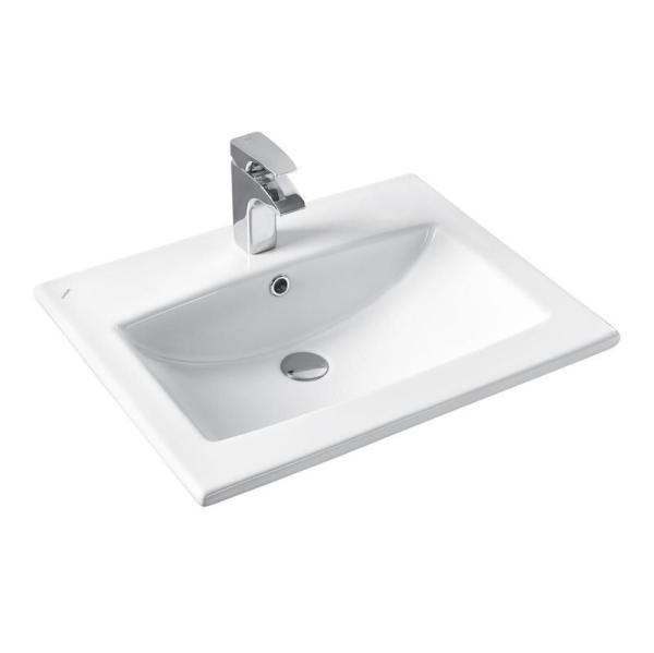 Тумба ASB-Mebel Лавре 60 Дуб Бардолино/Белый подвесная под умывальник Элина 60