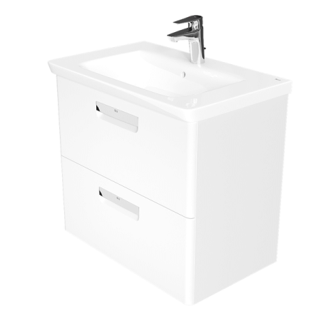 Roca The Gap Original Тумба подвесная 70x41x60см, с 2 ящиками, цвет: белый матовый