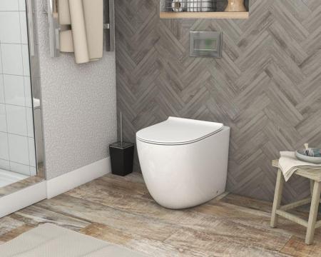 Унитаз Grossman GR-PR4411S (570*360 *410) приставной безободковый с тонкой крышкой