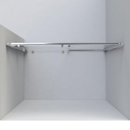 Душевая дверь Vincea Garda VDS-1G105CLB, 1050, черный, стекло прозрачное
